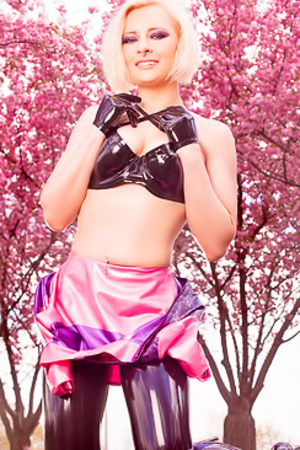 Lara Larsen In Cherry Blossoms