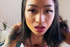 Avery Black Gets Dripping Hot Cum Over Her Pouty Lips