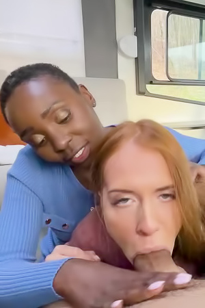 Crazy Road Porn With Two Hot Girls