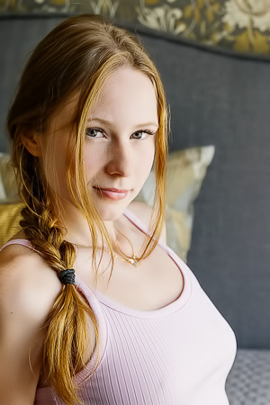 Zuzanna Revealing The Soft Hair That Adorns Her Mound Of Venus