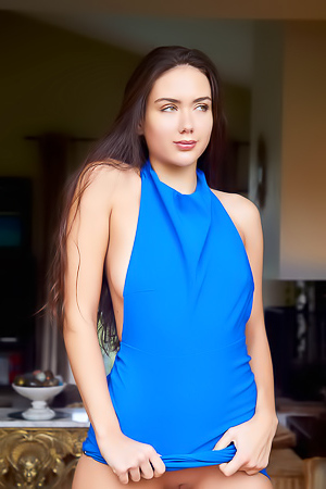 Vixi Rafi Naked Except For The High Heels That Accentuate Her Lovely Long Legs