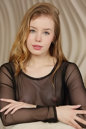 Lalli Captivating Blonde Is Sweetly Seductive In A Sheer Black Gown