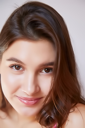 Ellie Luna Tantalizes On A Bed Of Pillows Offering A Teasing Striptease For The Taking
